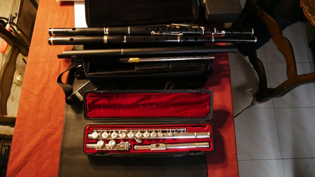 Collection de flutes de Nathalie Launay